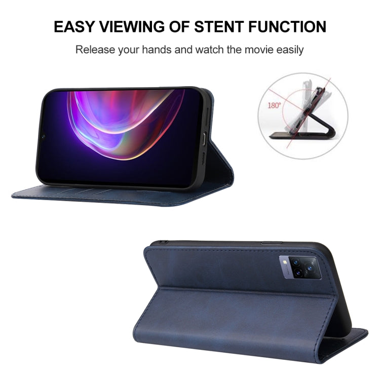 For vivo V21 4G Magnetic Closure Leather Phone Case