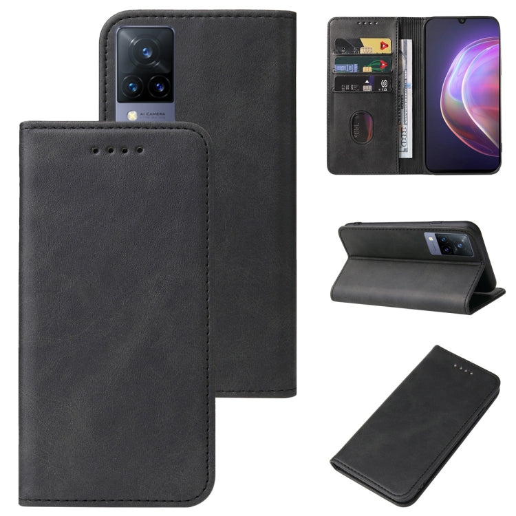 For vivo V21 5G Magnetic Closure Leather Phone Case
