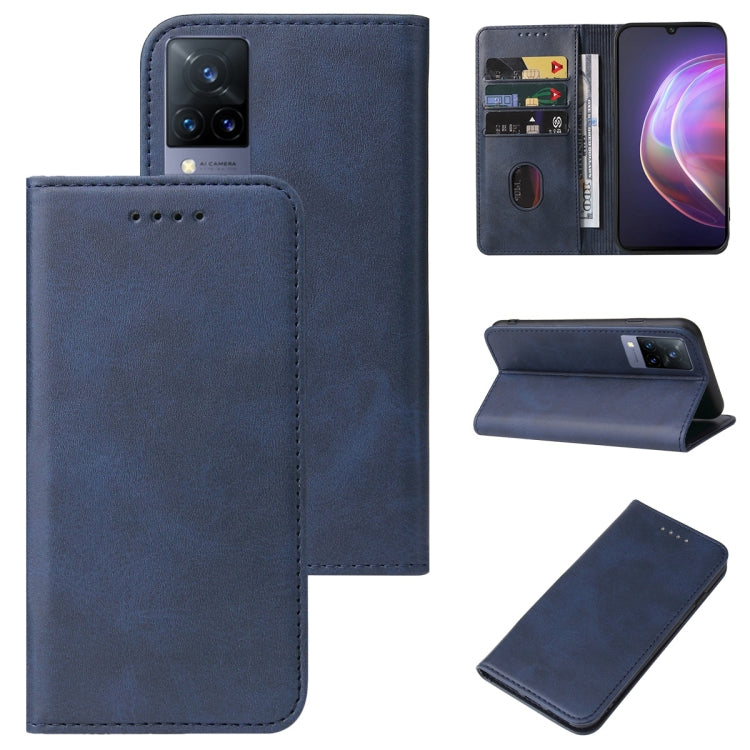 For vivo V21 5G Magnetic Closure Leather Phone Case