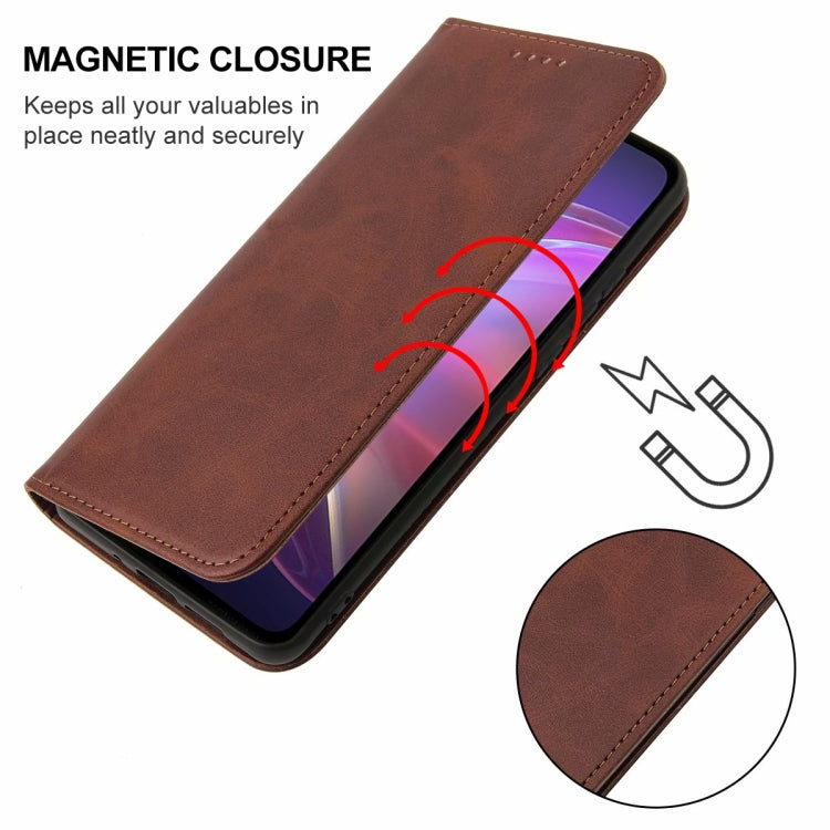 For vivo V21 5G Magnetic Closure Leather Phone Case