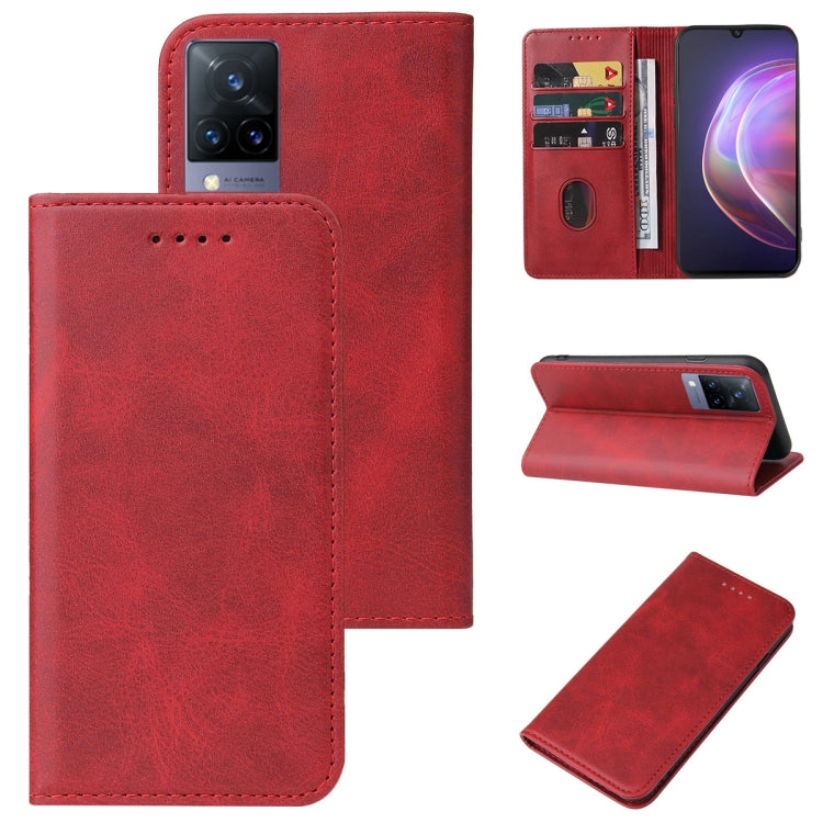 For vivo V21 5G Magnetic Closure Leather Phone Case
