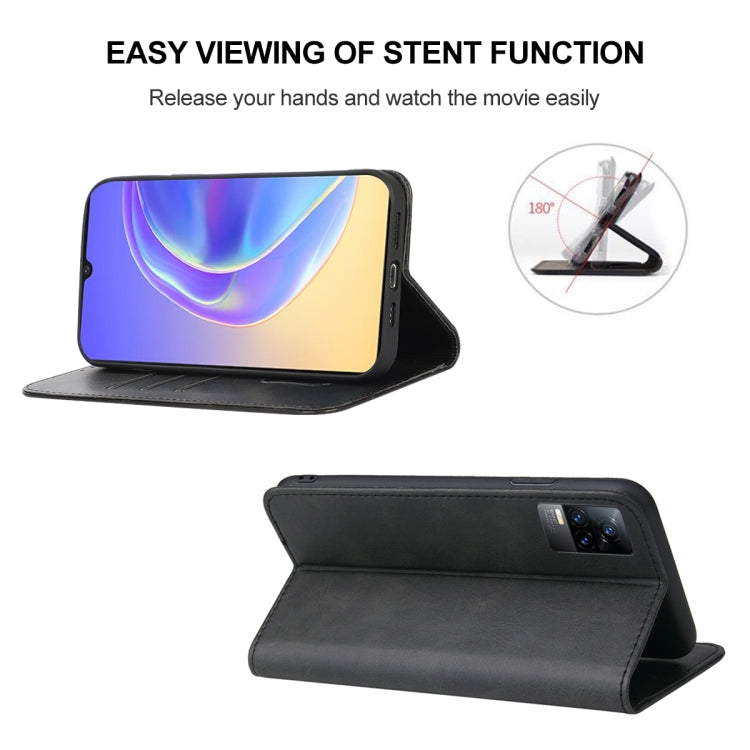 For vivo V21e 4G / Y73 2021 Magnetic Closure Leather Phone Case