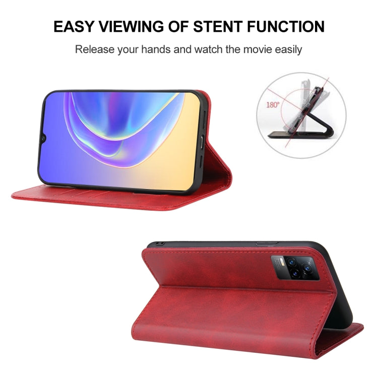 For vivo V21e 4G / Y73 2021 Magnetic Closure Leather Phone Case