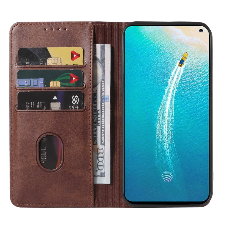 For vivo V19 Neo Magnetic Closure Leather Phone Case