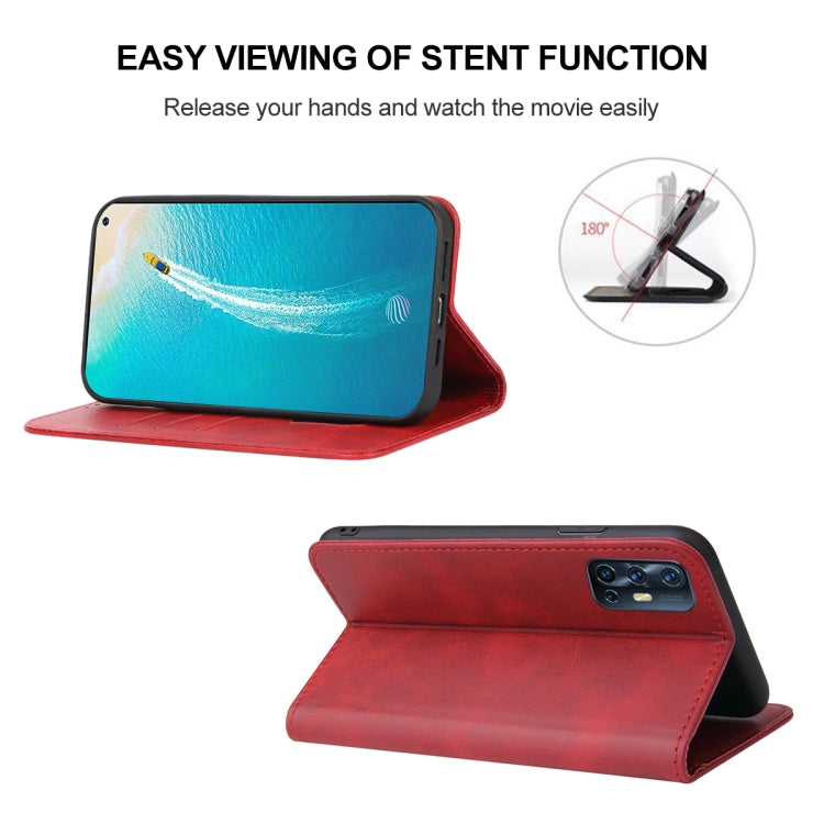 For vivo V19 Neo Magnetic Closure Leather Phone Case