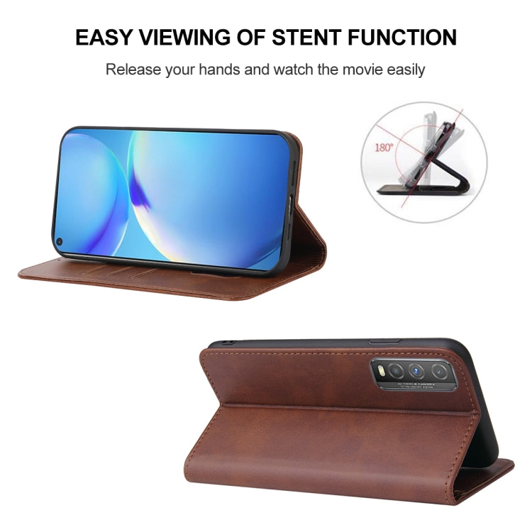 For vivo Y70t Magnetic Closure Leather Phone Case