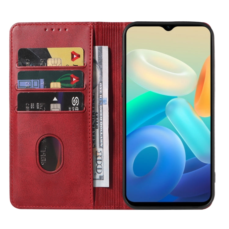 For vivo Y55s 5G Magnetic Closure Leather Phone Case