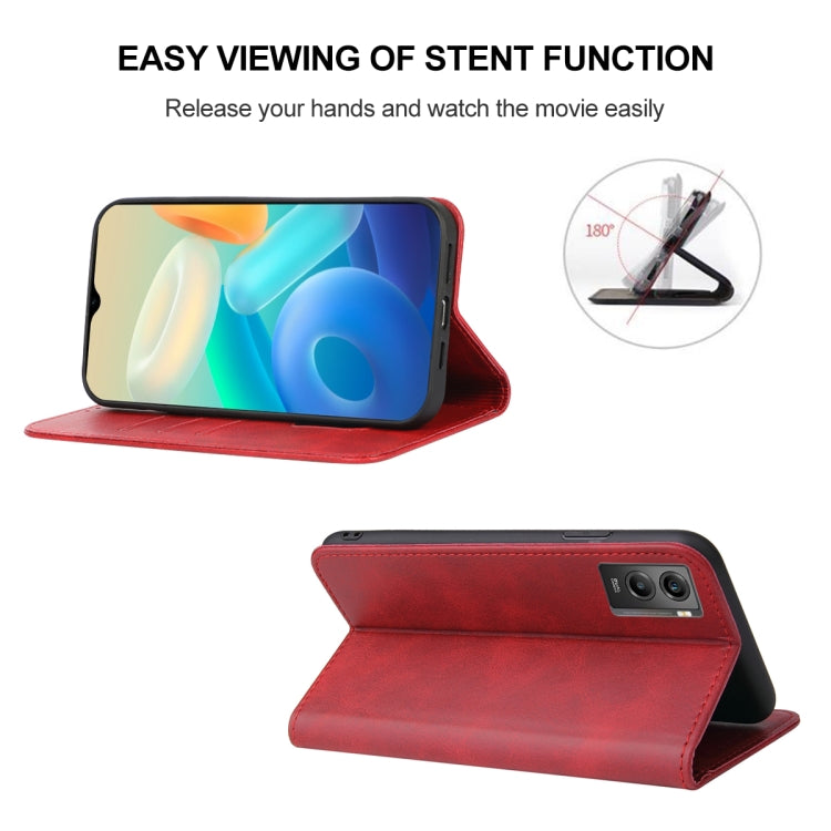 For vivo Y55s 5G Magnetic Closure Leather Phone Case