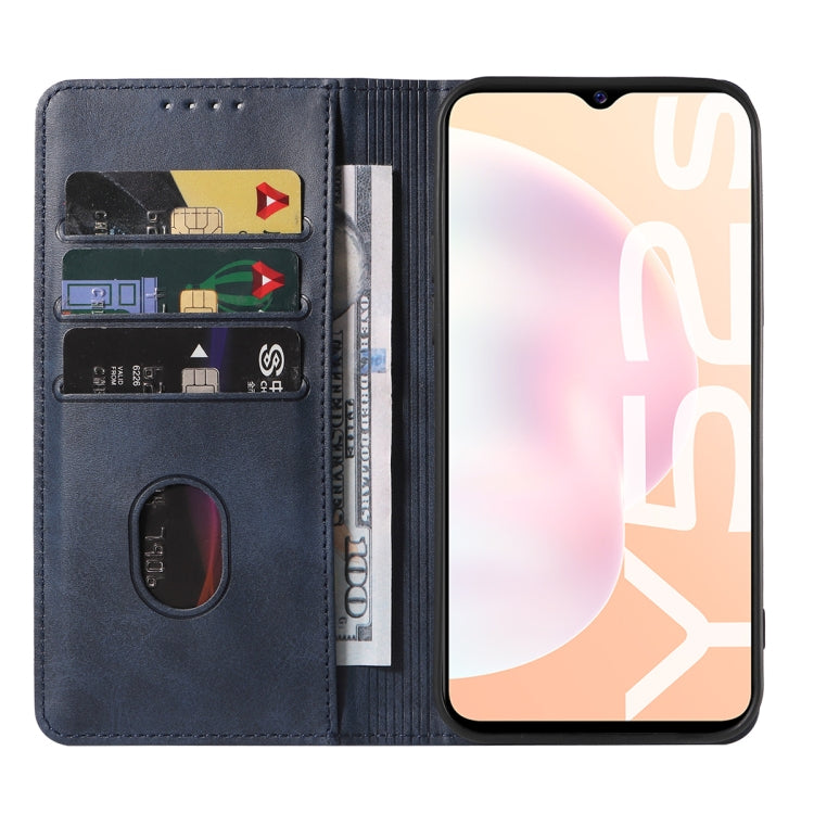 For For vivo Y52s 5G CN Version / iQOO U3 / U3x Magnetic Closure Leather Phone Case