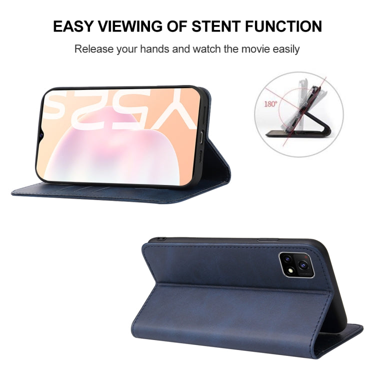 For For vivo Y52s 5G CN Version / iQOO U3 / U3x Magnetic Closure Leather Phone Case