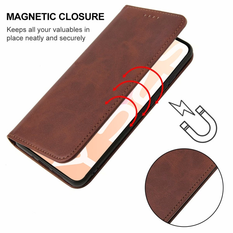 For For vivo Y52s 5G CN Version / iQOO U3 / U3x Magnetic Closure Leather Phone Case