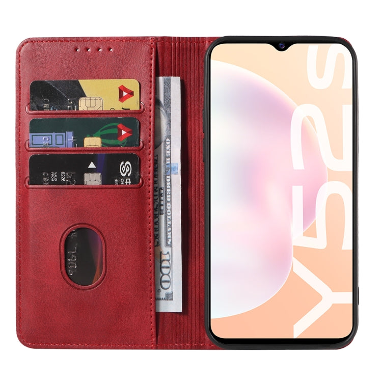 For For vivo Y52s 5G CN Version / iQOO U3 / U3x Magnetic Closure Leather Phone Case