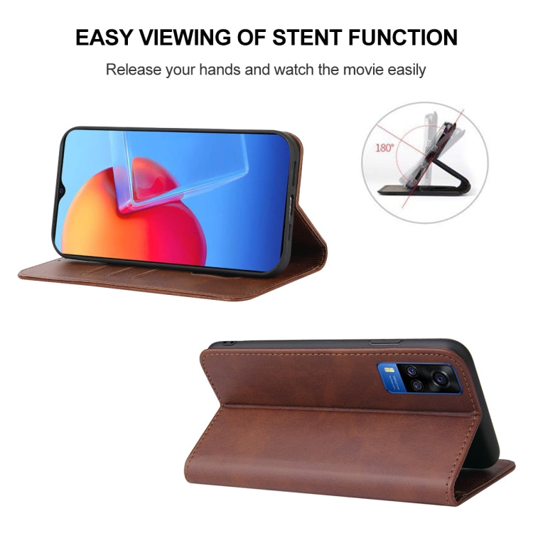For vivo Y51 2020 (India) / Y31 2021 Magnetic Closure Leather Phone Case