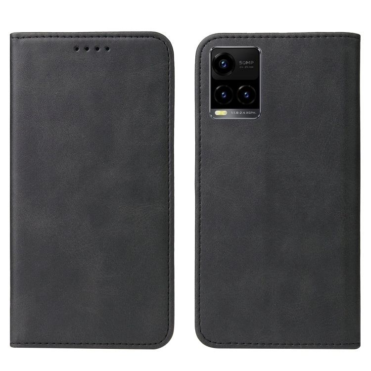 For vivo Y33t Magnetic Closure Leather Phone Case