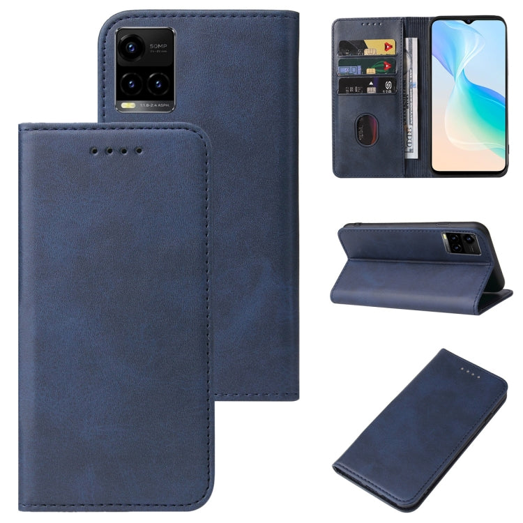 For vivo Y33t Magnetic Closure Leather Phone Case