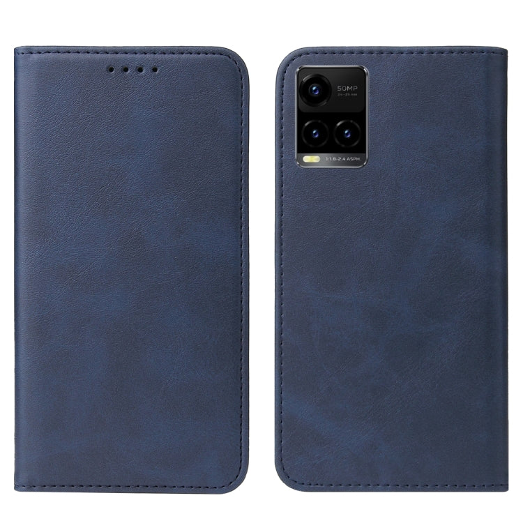For vivo Y33t Magnetic Closure Leather Phone Case