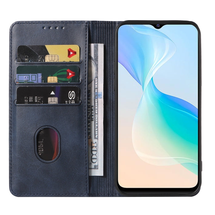 For vivo Y33t Magnetic Closure Leather Phone Case