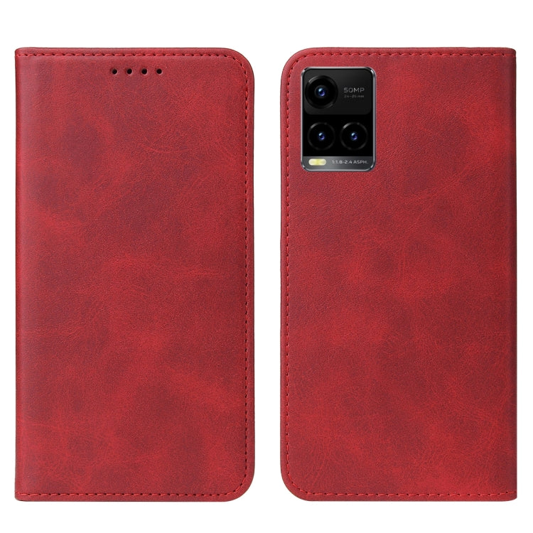 For vivo Y33t Magnetic Closure Leather Phone Case