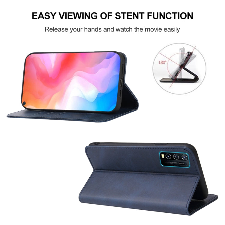 For vivo Y30 Magnetic Closure Leather Phone Case