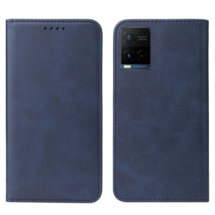 For vivo Y21e Magnetic Closure Leather Phone Case