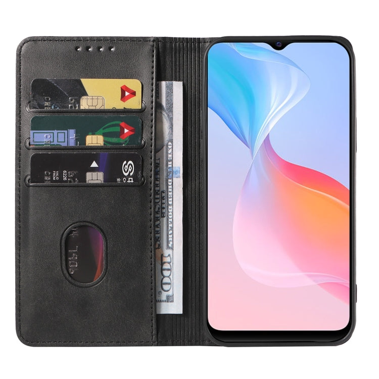 For vivo Y21G Magnetic Closure Leather Phone Case