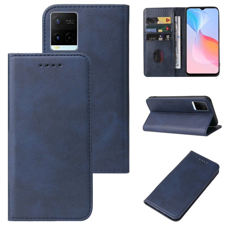 For vivo Y21G Magnetic Closure Leather Phone Case