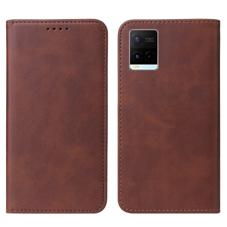 For vivo Y21G Magnetic Closure Leather Phone Case