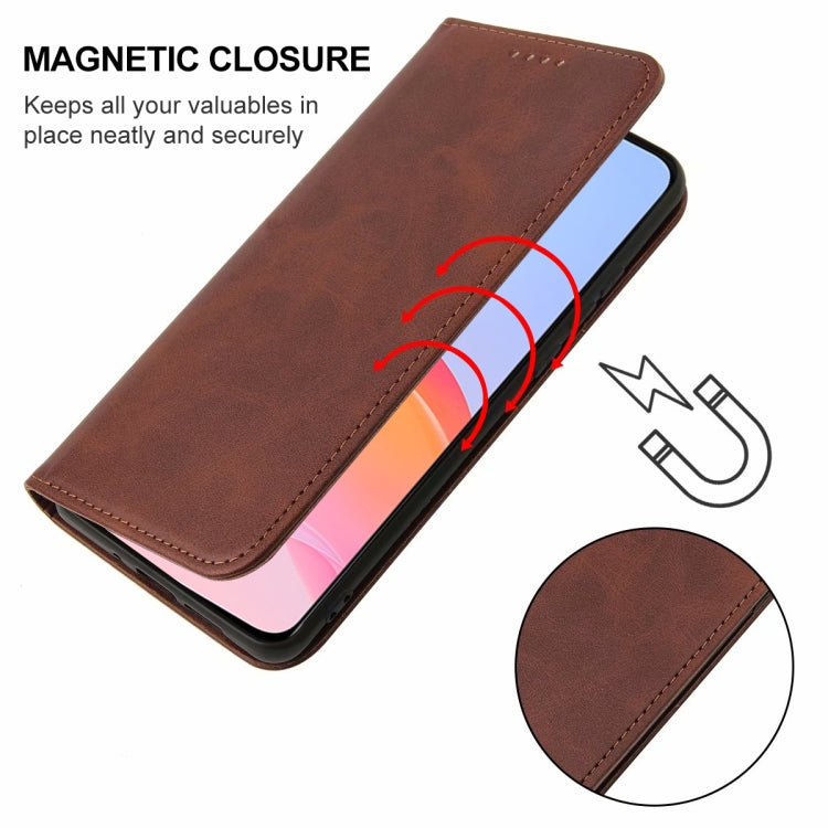 For vivo Y21G Magnetic Closure Leather Phone Case