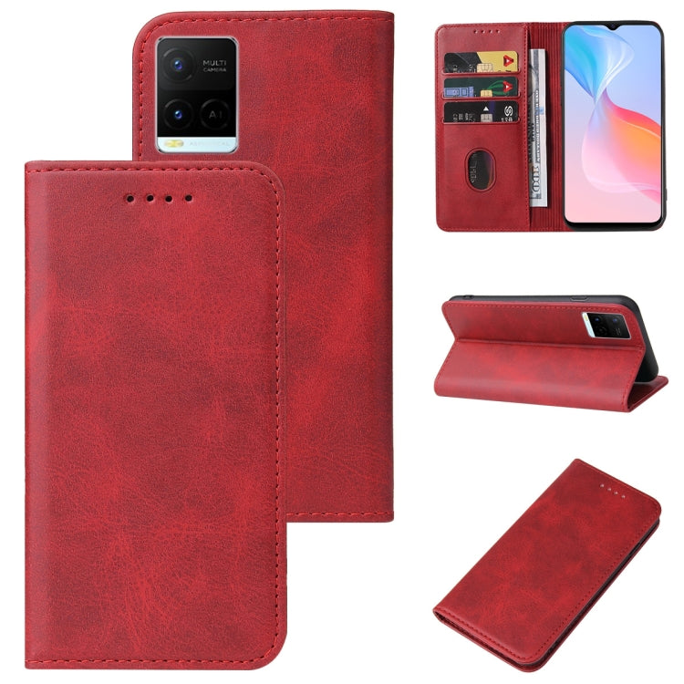 For vivo Y21G Magnetic Closure Leather Phone Case