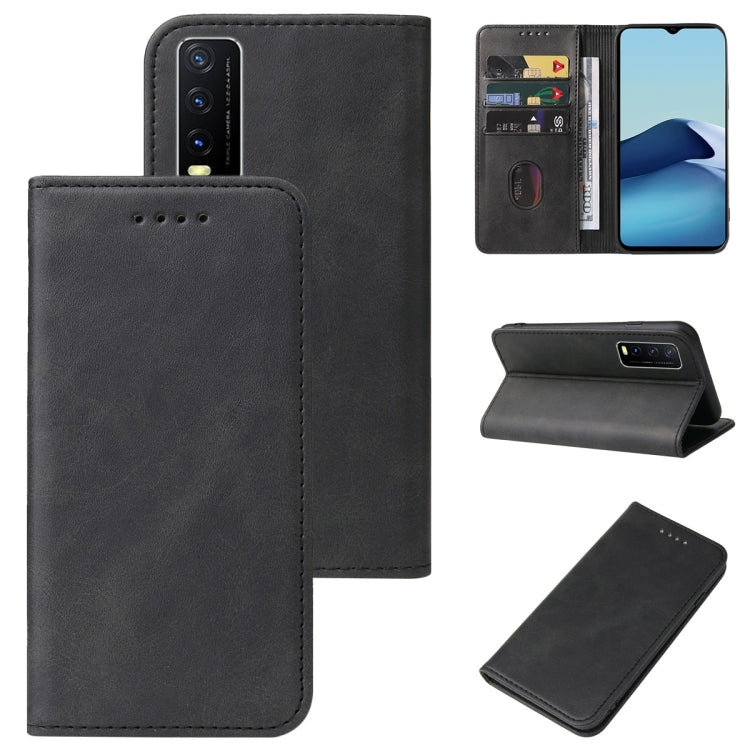 For vivo Y20 India / Y30 China / iQOO U1x Magnetic Closure Leather Phone Case
