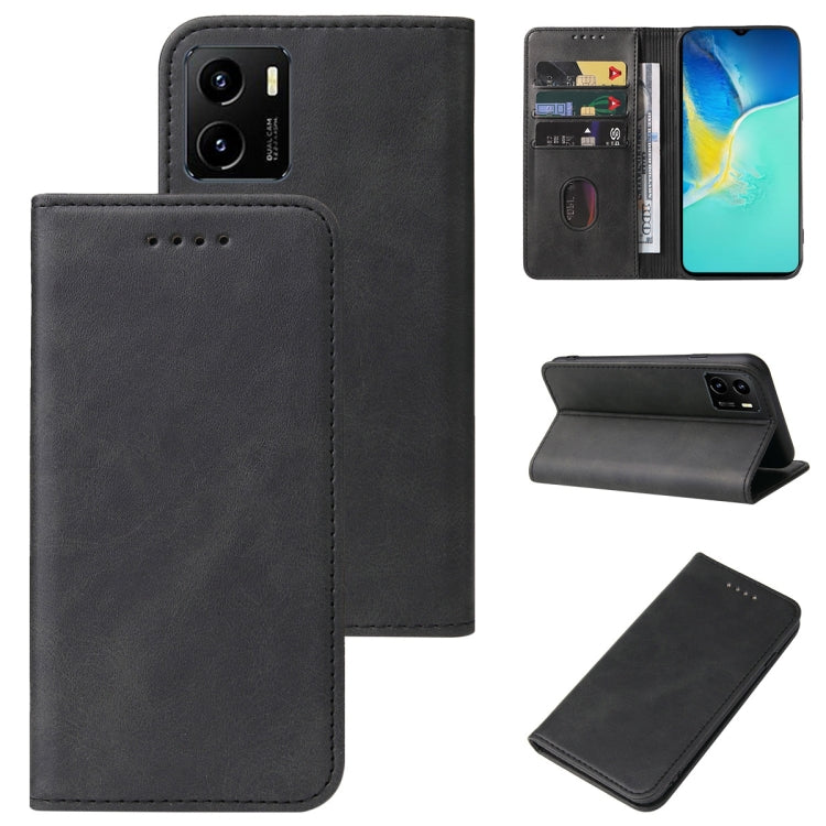 For vivo Y15a Magnetic Closure Leather Phone Case