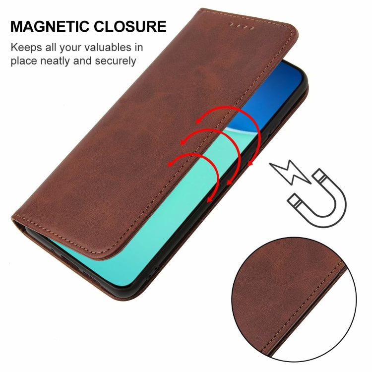 For vivo Y15a Magnetic Closure Leather Phone Case