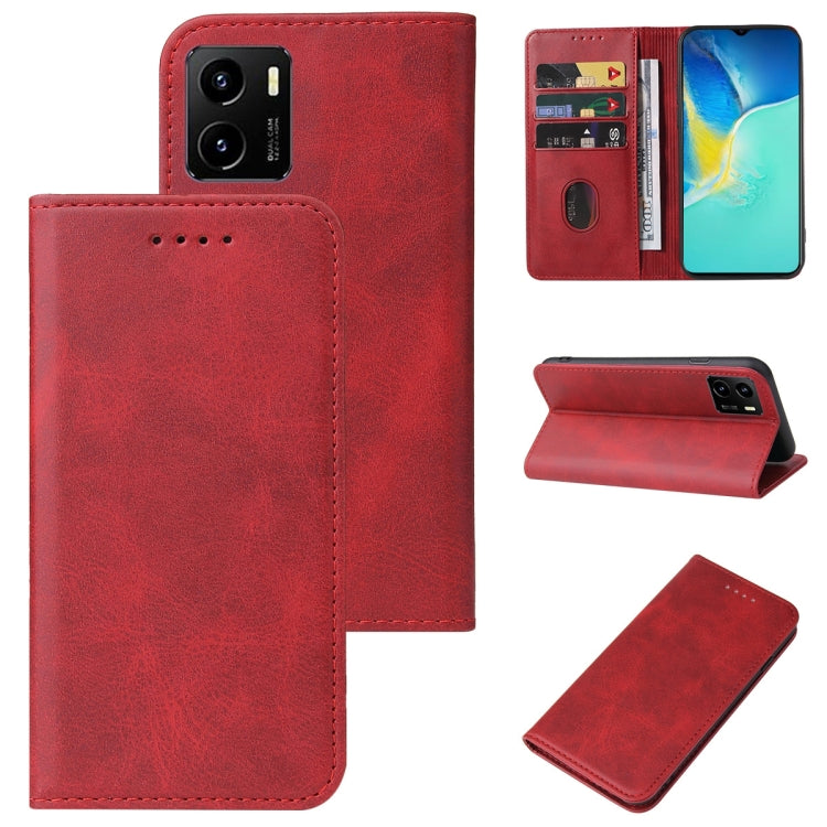 For vivo Y15a Magnetic Closure Leather Phone Case