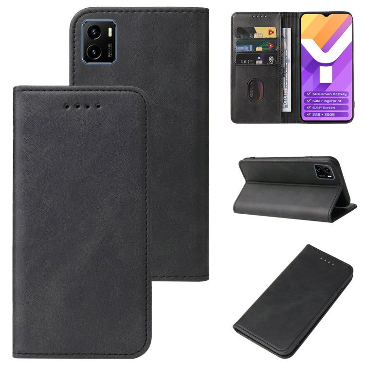 For vivo Y15s Magnetic Closure Leather Phone Case