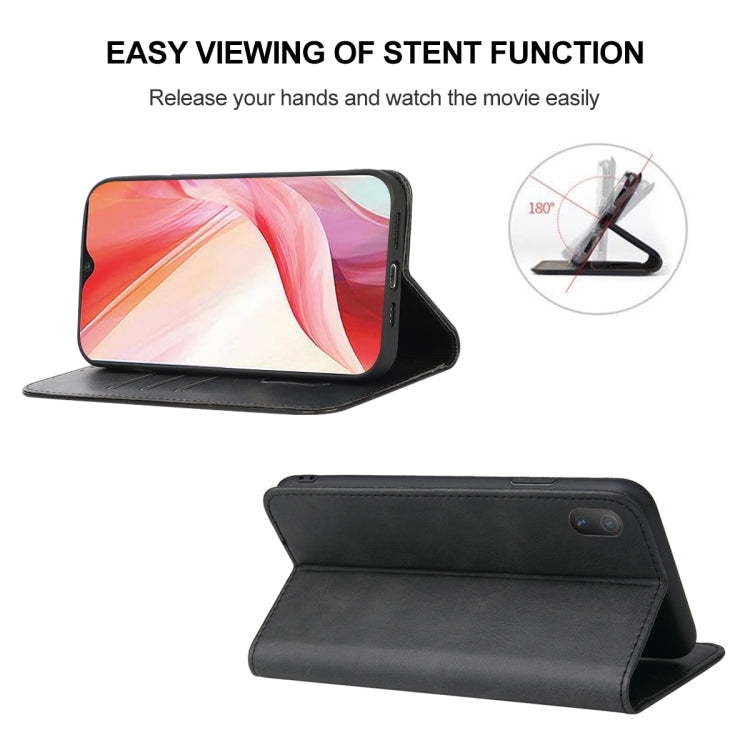 For vivo Y12i Magnetic Closure Leather Phone Case