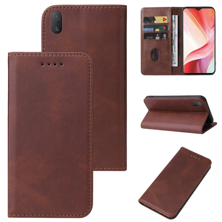 For vivo Y12i Magnetic Closure Leather Phone Case