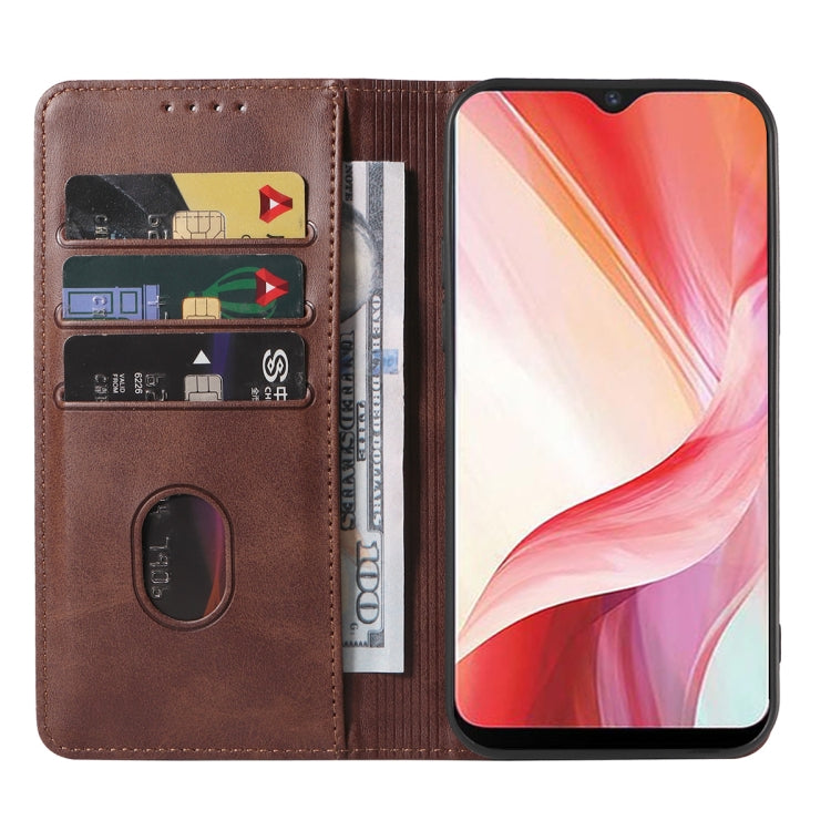 For vivo Y12i Magnetic Closure Leather Phone Case