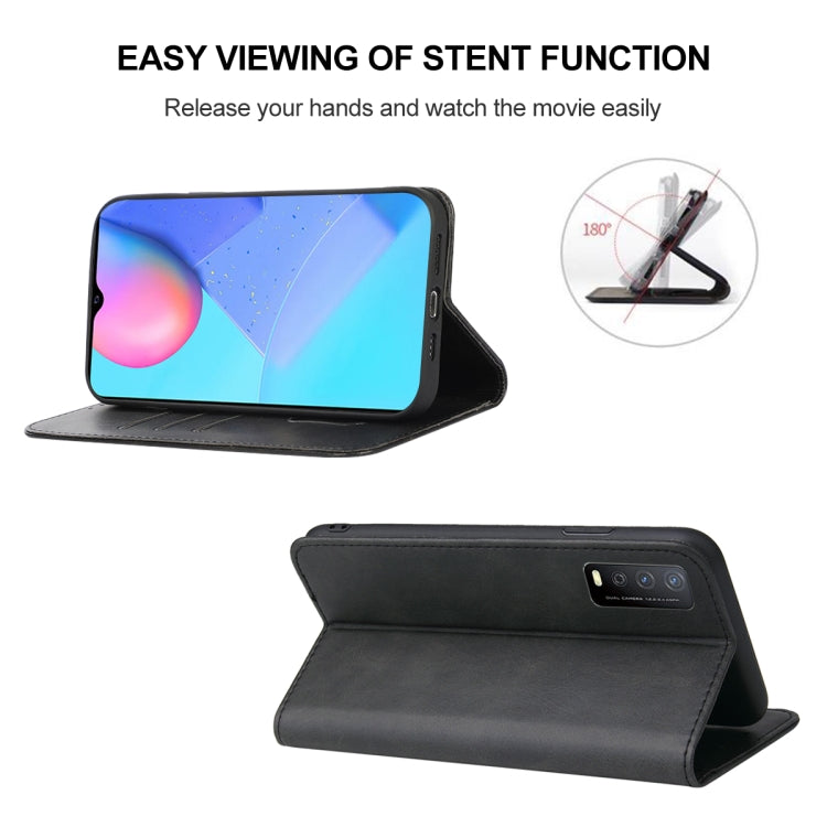 For vivo Y12s Magnetic Closure Leather Phone Case