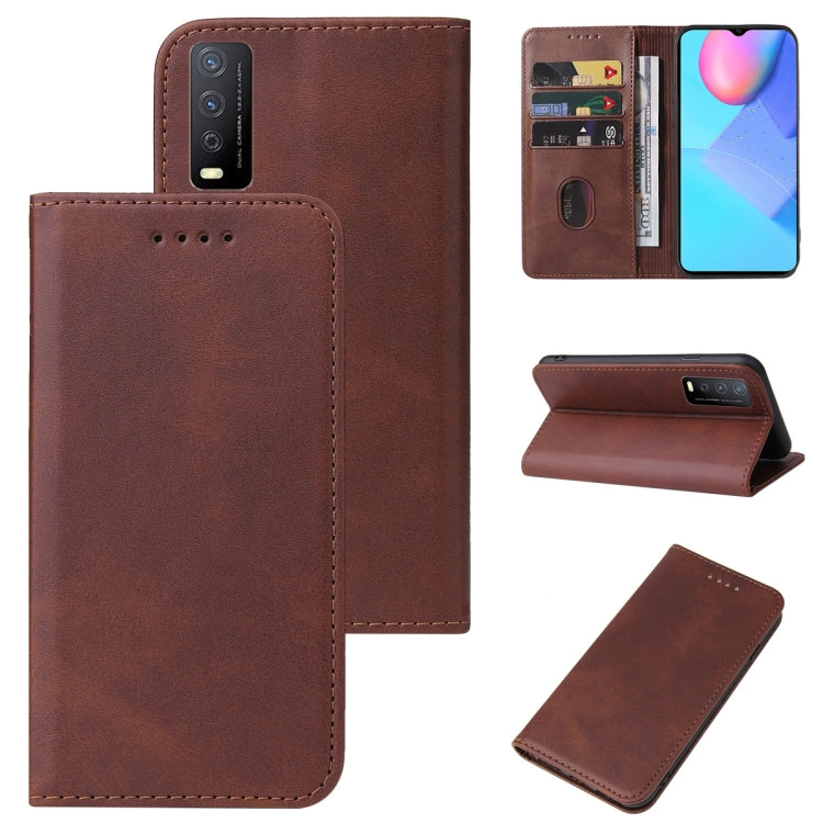 For vivo Y12s Magnetic Closure Leather Phone Case
