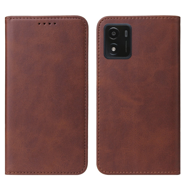 For vivo Y01 Magnetic Closure Leather Phone Case