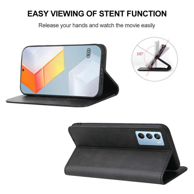 For vivo iQOO 9 SE Magnetic Closure Leather Phone Case