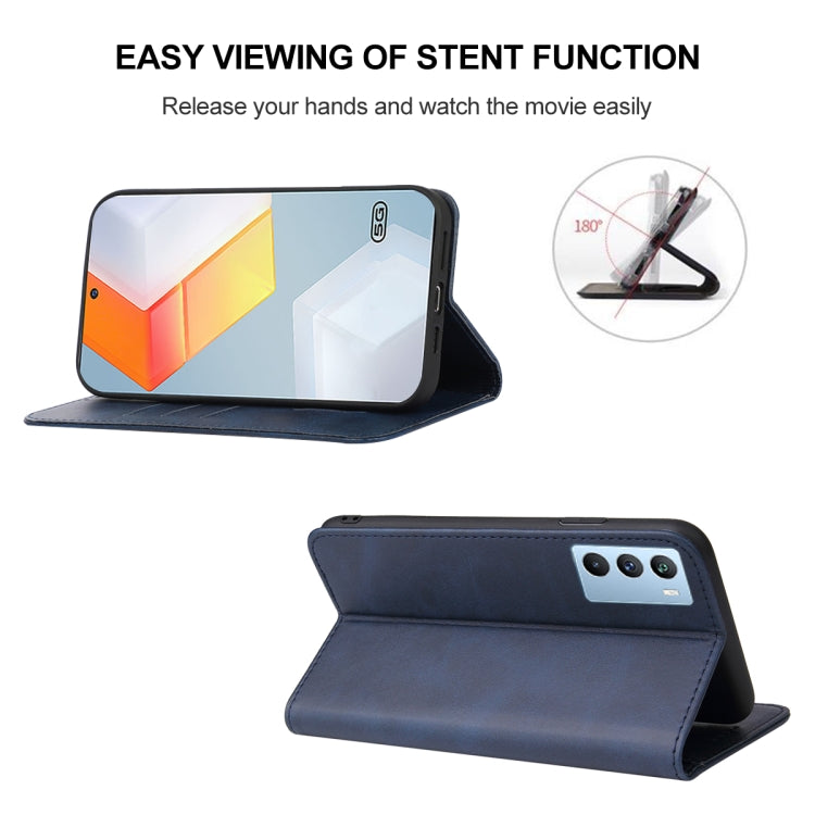 For vivo iQOO 9 SE Magnetic Closure Leather Phone Case