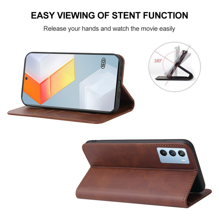 For vivo iQOO 9 SE Magnetic Closure Leather Phone Case