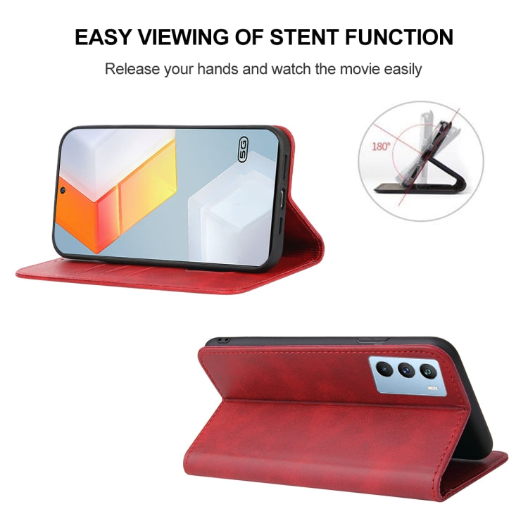 For vivo iQOO 9 SE Magnetic Closure Leather Phone Case