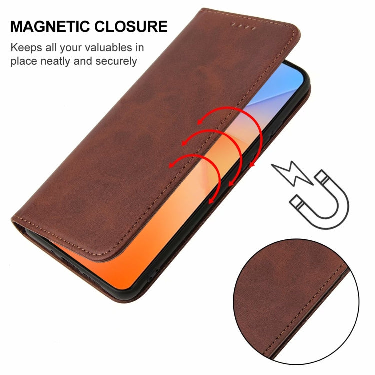 For vivo iQOO Z5x Magnetic Closure Leather Phone Case