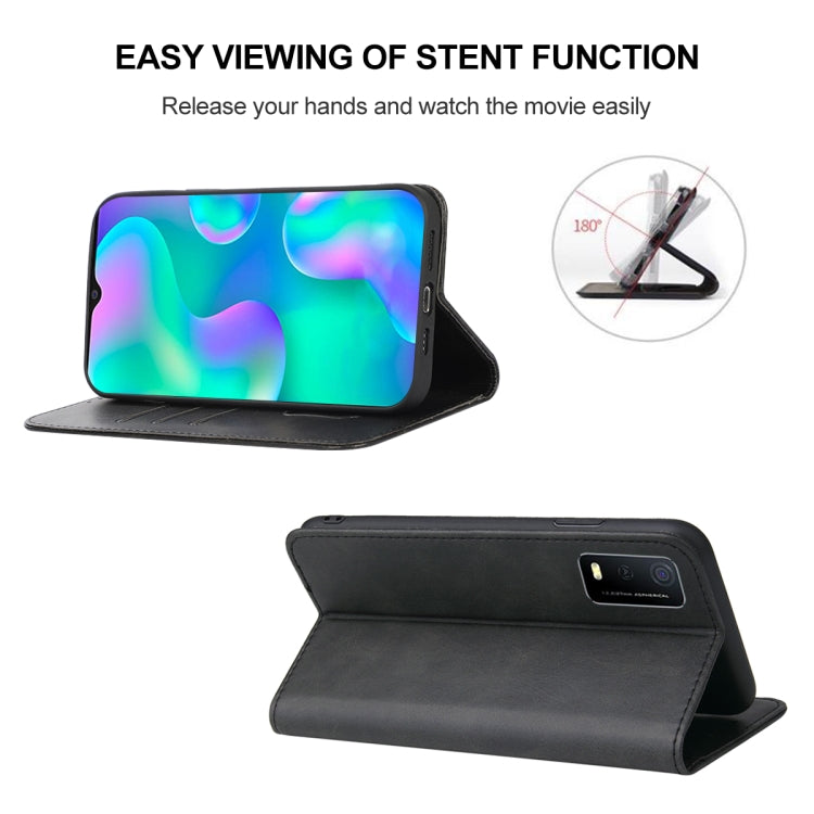 For vivo Y3s 2021 Magnetic Closure Leather Phone Case