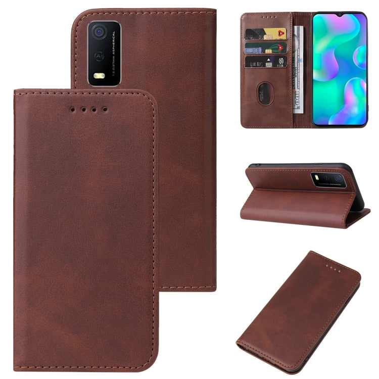 For vivo Y3s 2021 Magnetic Closure Leather Phone Case