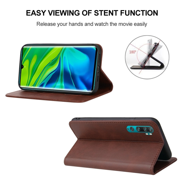 For Xiaomi Mi CC9 Pro Magnetic Closure Leather Phone Case