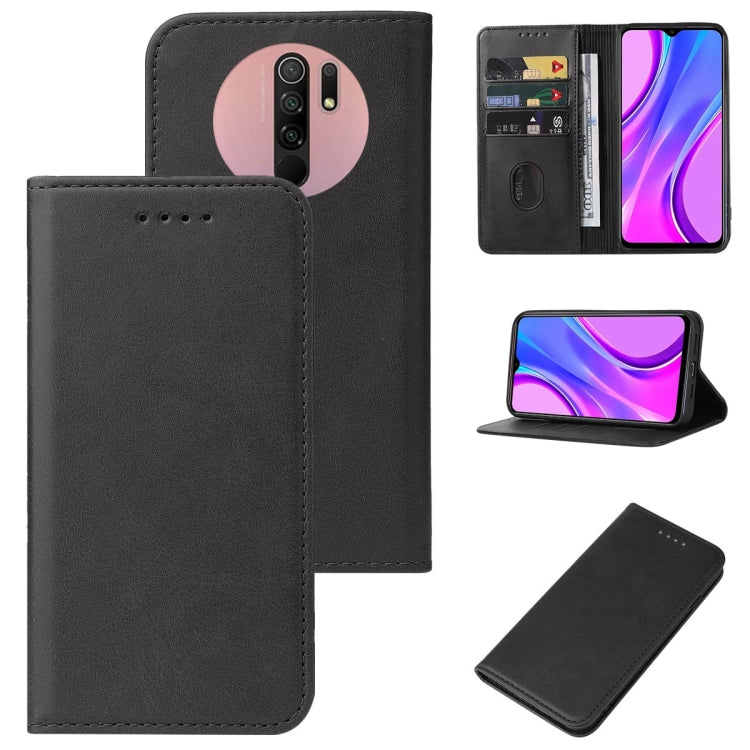 For Xiaomi Redmi 9 Prime Magnetic Closure Leather Phone Case