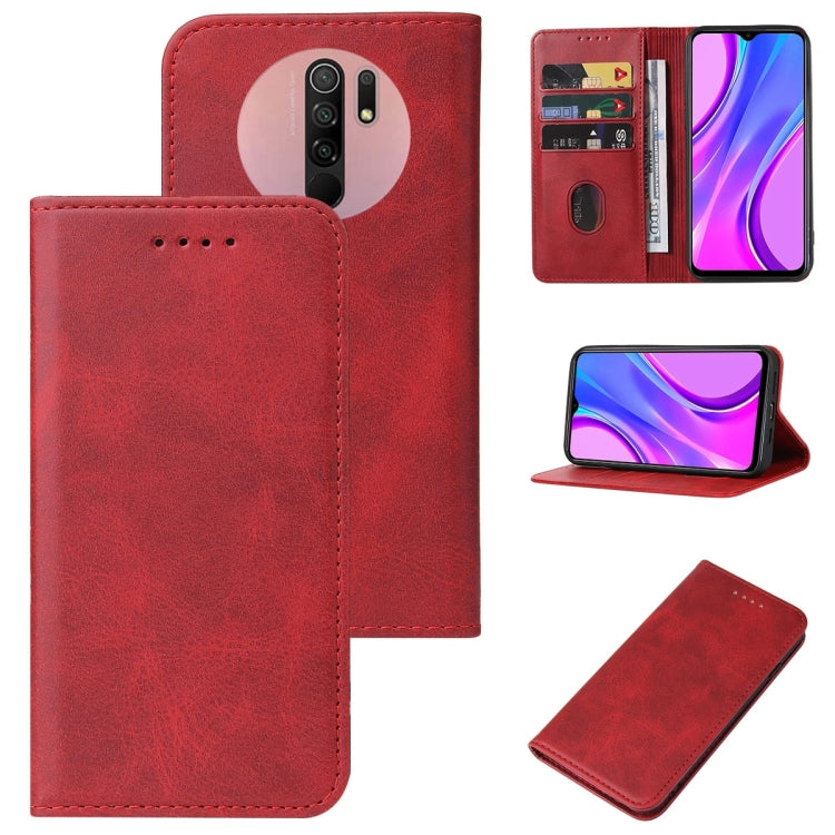 For Xiaomi Redmi 9 Prime Magnetic Closure Leather Phone Case